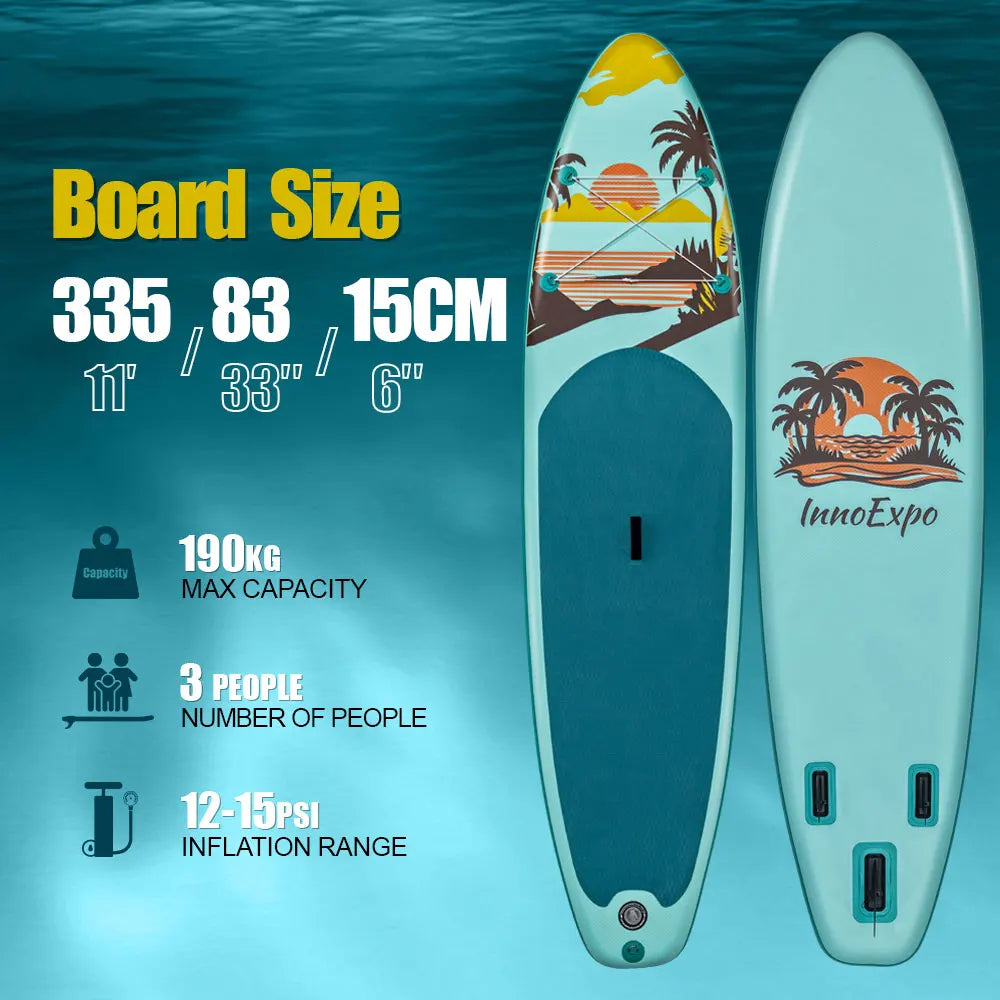 Tavola Da Sup Gonfiabile Con Superficie Antiscivolo | Accessori Inclusi Per Sport Acquatici 3