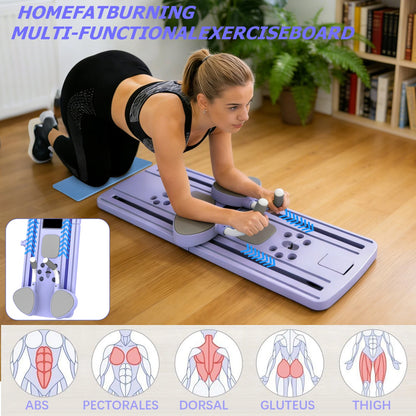 Tavola Fitness | Attrezzi Palestra con Manici Antiscivolo | Attrezzatura Portatile per Allenamento Completo a Casa 5
