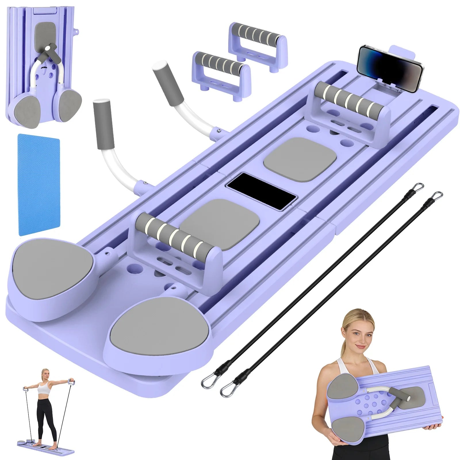Tavola Fitness | Attrezzi Palestra con Manici Antiscivolo | Attrezzatura Portatile per Allenamento Completo a Casa 6