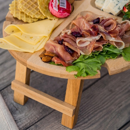 Folding Wooden Picnic Table with Elegant Design | Compact and Portable for Outdoor Meals