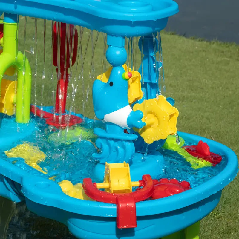 Tavolo da Gioco per Bambini con Sabbia e Acqua a 3 Livelli | Gioco Creativo per Divertimento all'Aperto 3