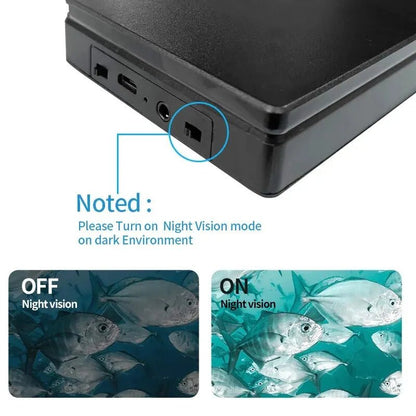 Telecamera Subacquea per Pesca con Visione Notturna e Cavo Flessibile | Immagini Chiare in Ogni Condizione