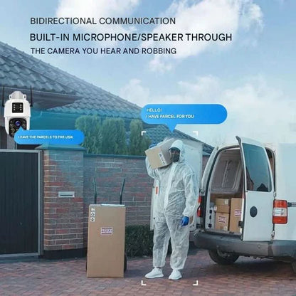 Telecamera di Sicurezza 4K Wireless con Zoom 10x e Rilevamento Intelligente | Videosorveglianza Esterna per Controllo Completo