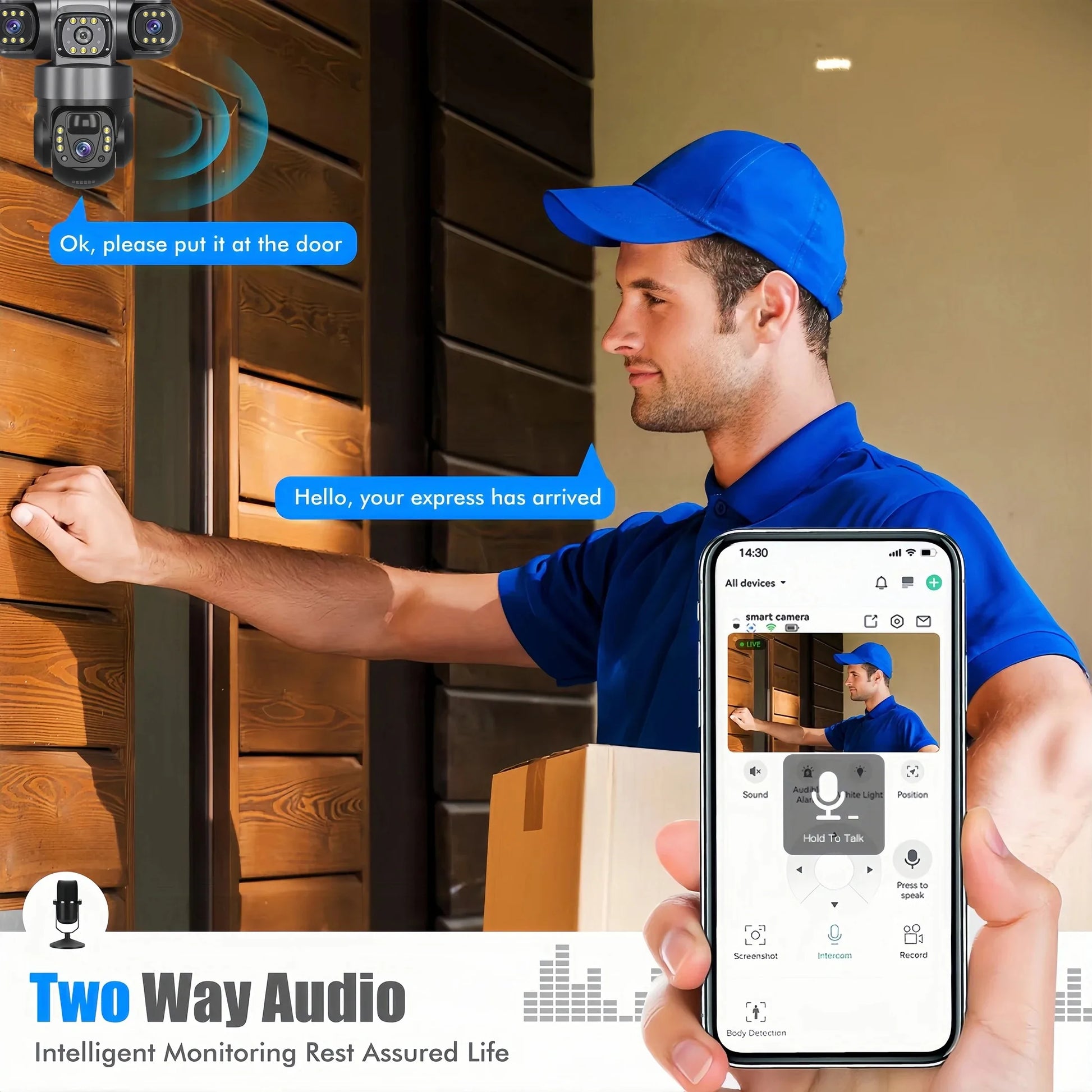 Telecamera di Sicurezza Esterno | 15MP con Zoom 10X e Tracciamento Automatico | Rilevamento Umano per Sorveglianza Efficace 3