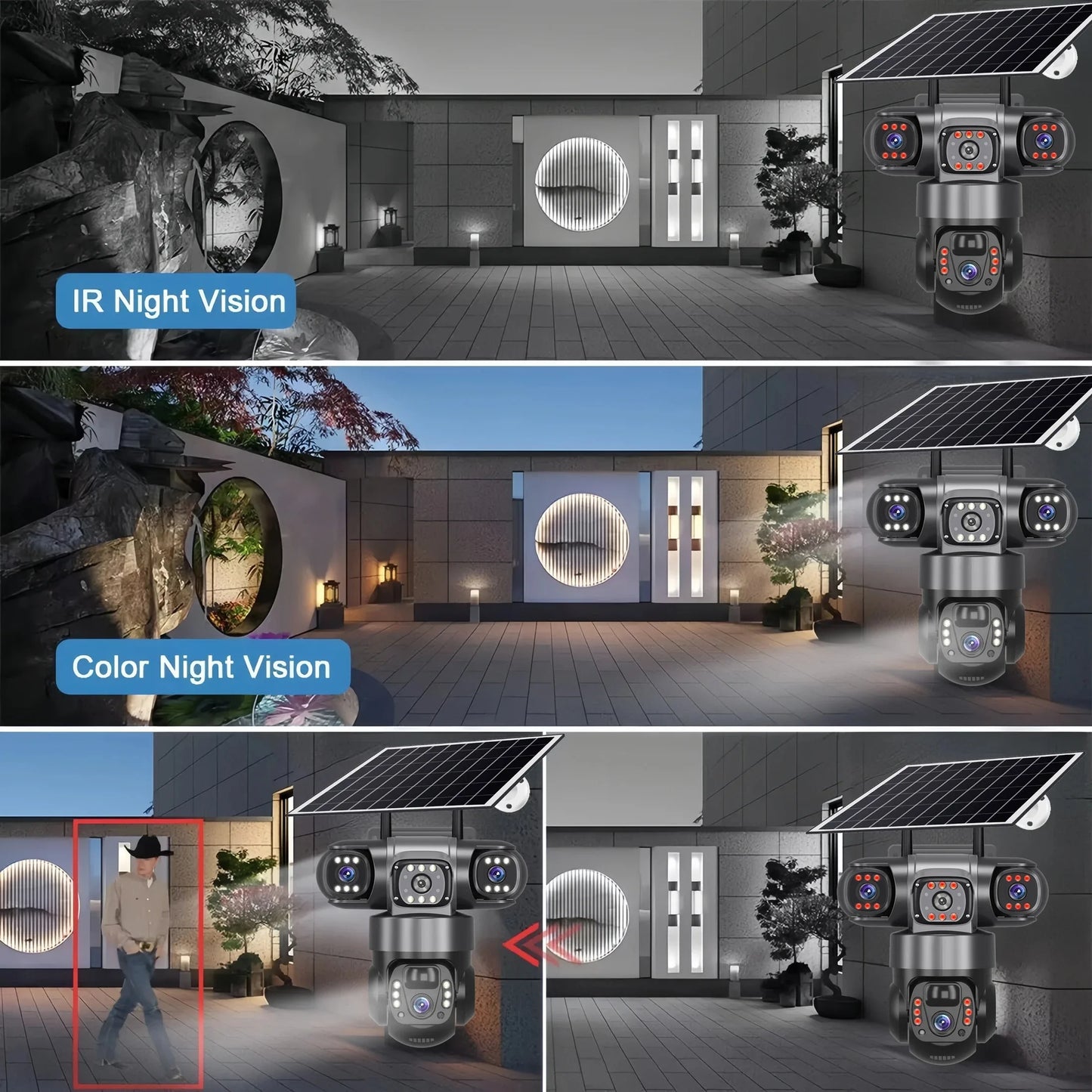 Telecamera di Sicurezza Esterno | 15MP con Zoom 10X e Tracciamento Automatico | Rilevamento Umano per Sorveglianza Efficace 5