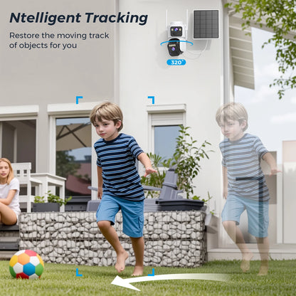 Telecamera di Sicurezza WiFi Solare 8 MP con Visione Notturna e Rilevamento Movimento 4
