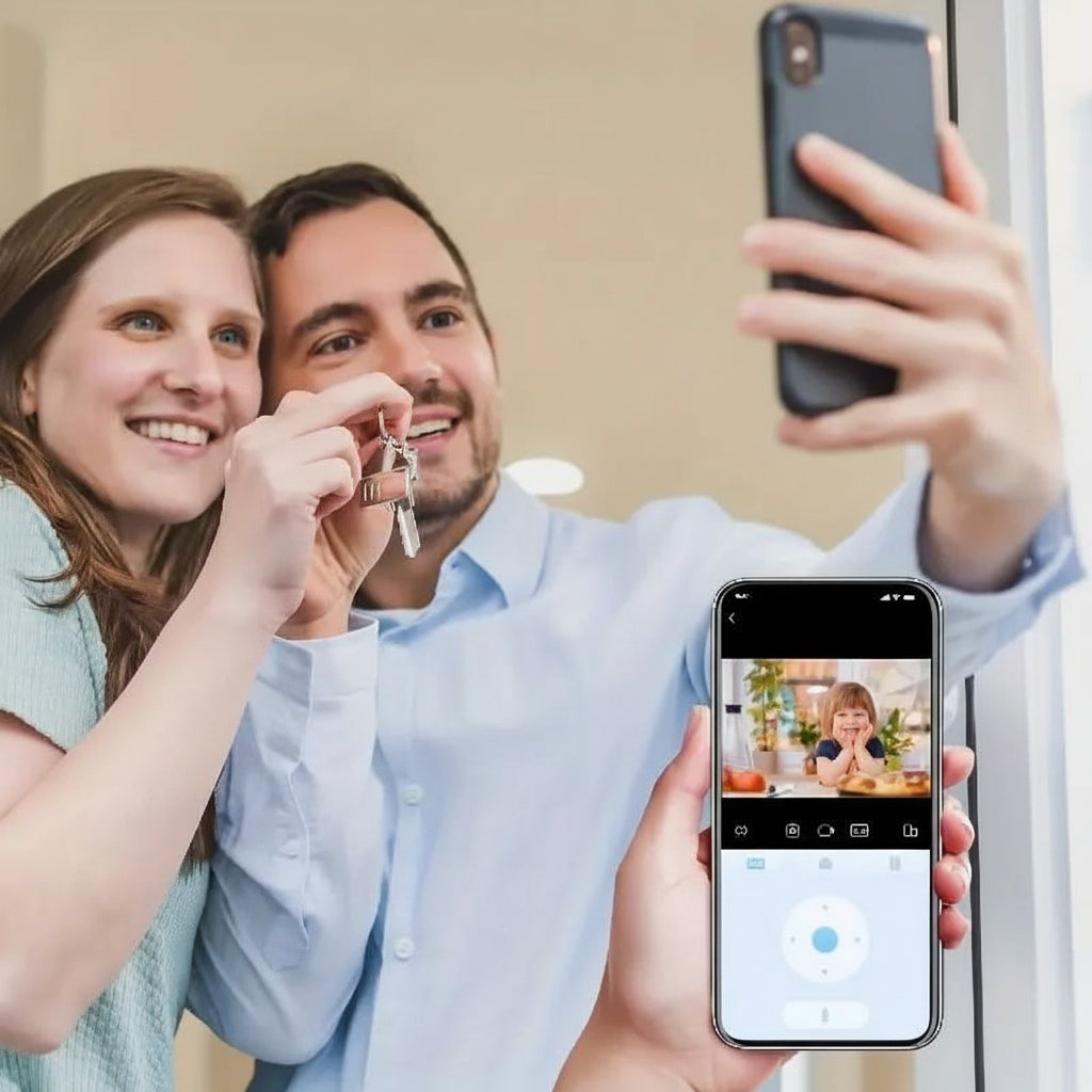 Telecamera di Sicurezza | Telecamera Videosorveglianza da Interno con Visone Notturna e Streaming Live per Monitoraggio Casa Sicura