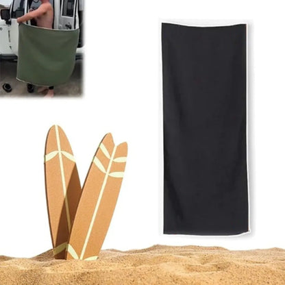 Large Microfiber Beach Towel with Magnetic Closure - Quick Dry and Sand-Resistant Design for Beach Comfort