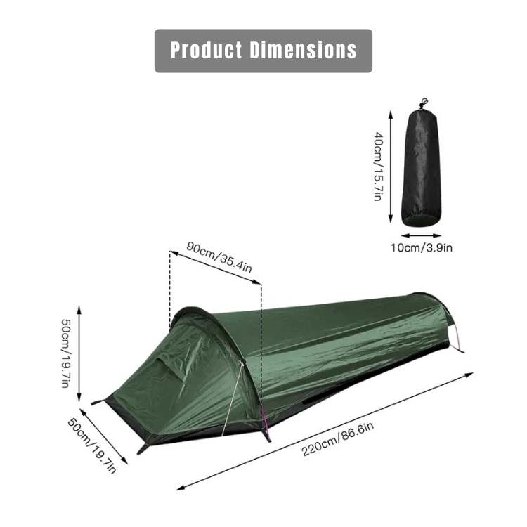 Ultralight Camping Tent | Waterproof Single-Person Tent with Optimal Ventilation for Outdoor Adventures