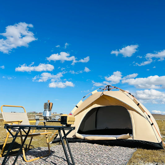 Tenda da Spiaggia | Tenda Automatica Antipioggia per 4 Persone con Apertura Rapida | Protezione Solare e Facile da Trasportare