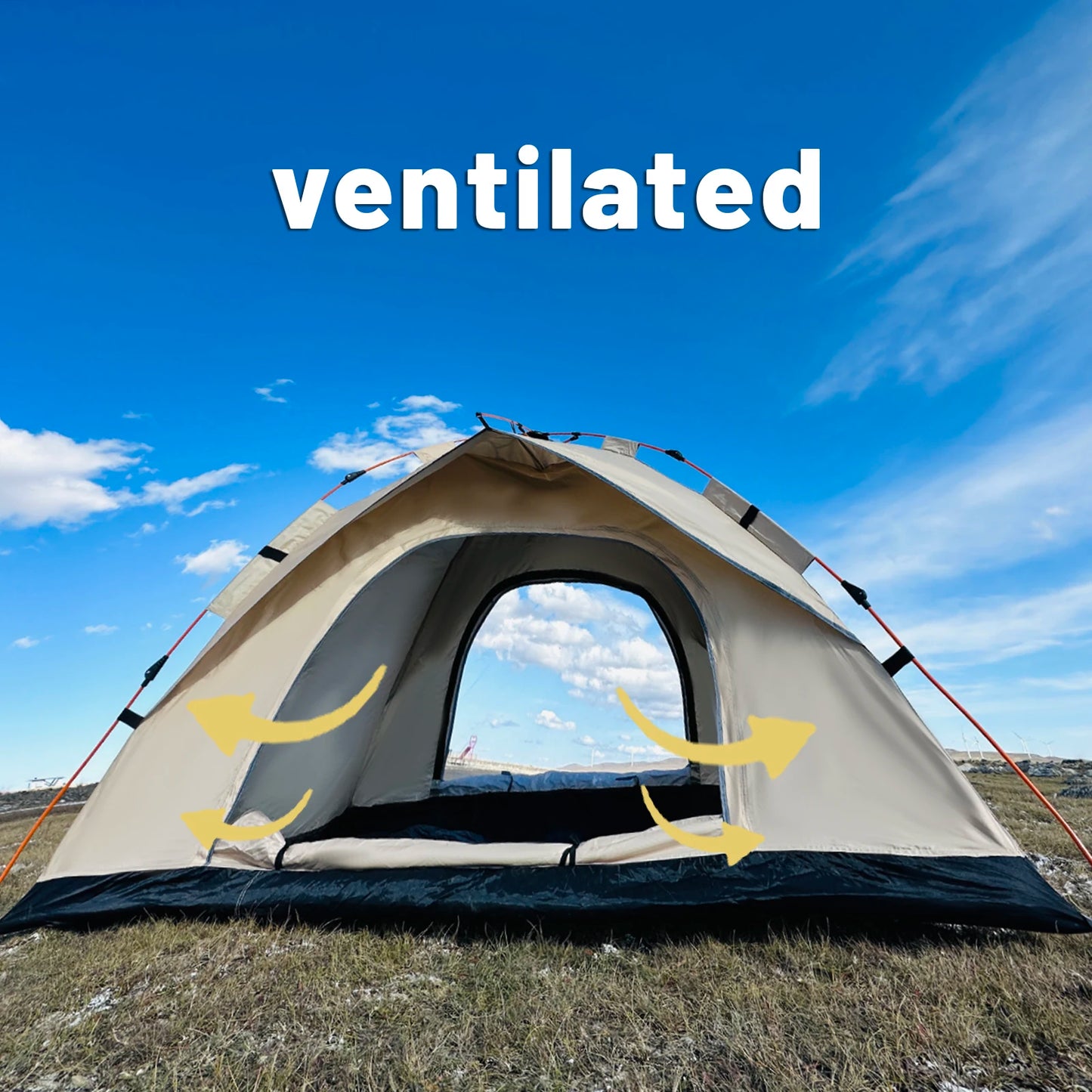 Beach Tent | Automatic Rainproof Tent for 4 People with Quick Setup | Sun Protection and Easy to Carry