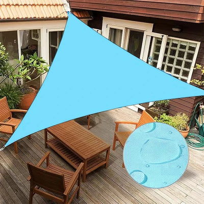 Voiles d'ombrage triangulaires imperméables avec protection UV | Couverture élégante pour jardins et balcons