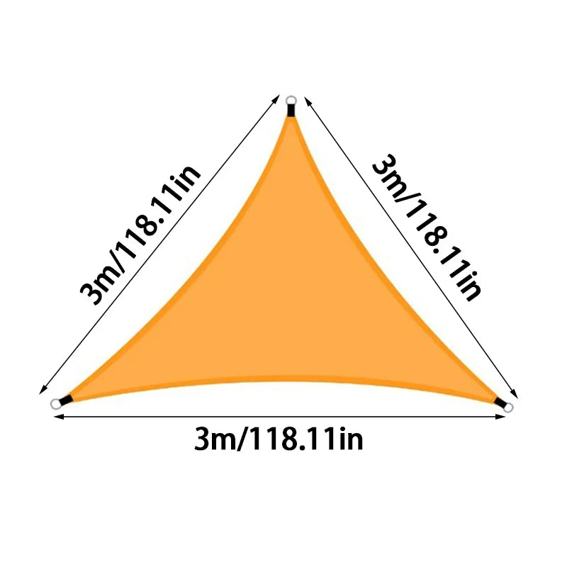 Waterproof Triangular Sun Shades with UV Protection | Stylish Cover for Gardens and Balconies