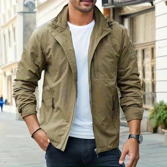 Silvio | Regular Fit Lightweight Men's Mid-Season Jacket - Minimalist Style