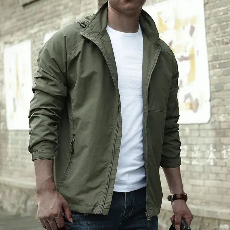 Silvio | Regular Fit Lightweight Men's Mid-Season Jacket - Minimalist Style