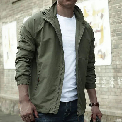 Silvio | Regular Fit Lightweight Men's Mid-Season Jacket - Minimalist Style