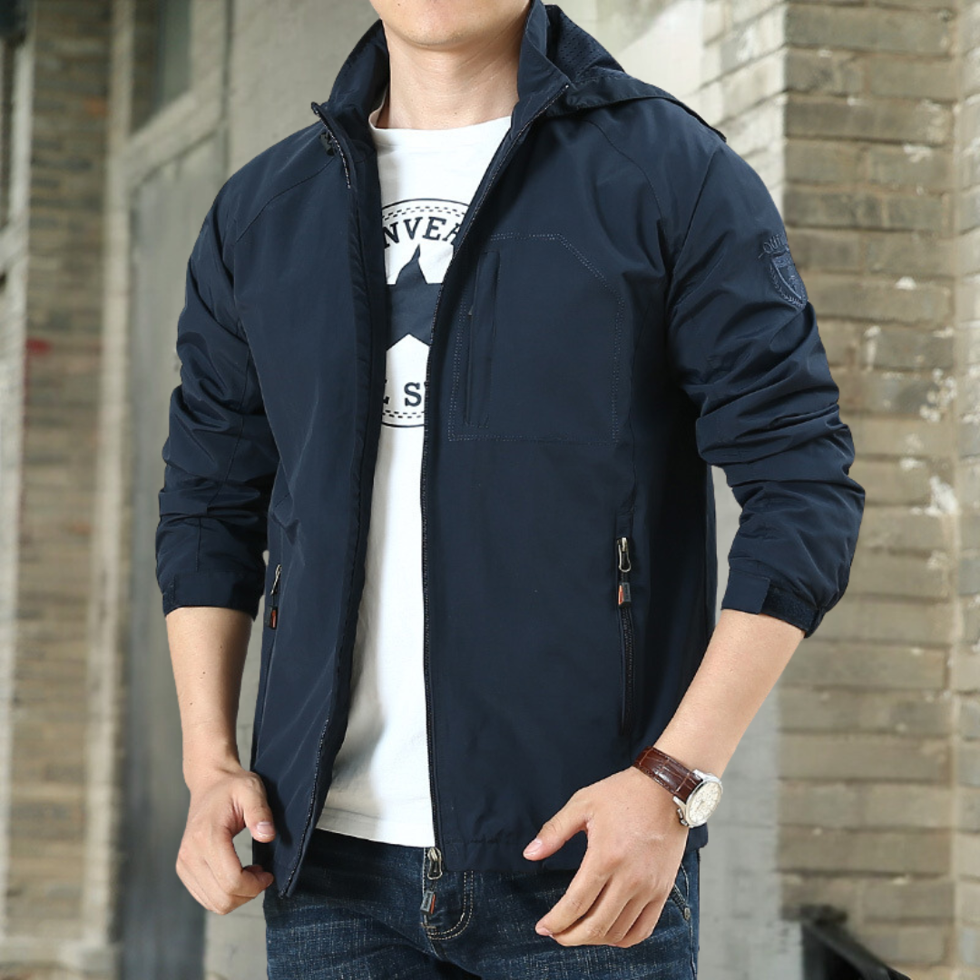 Silvio | Regular Fit Lightweight Men's Mid-Season Jacket - Minimalist Style