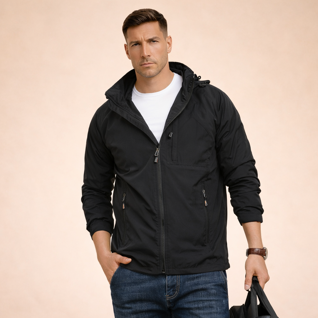 Silvio | Regular Fit Lightweight Men's Mid-Season Jacket - Minimalist Style