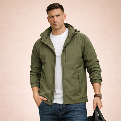 Silvio | Regular Fit Lightweight Men's Mid-Season Jacket - Minimalist Style