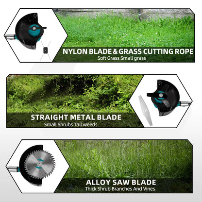 Foldable Electric Lawn Mower with 18V Battery and Three Adjustable Blades | Efficient Cordless Cutting Tool with Ergonomic Comfort