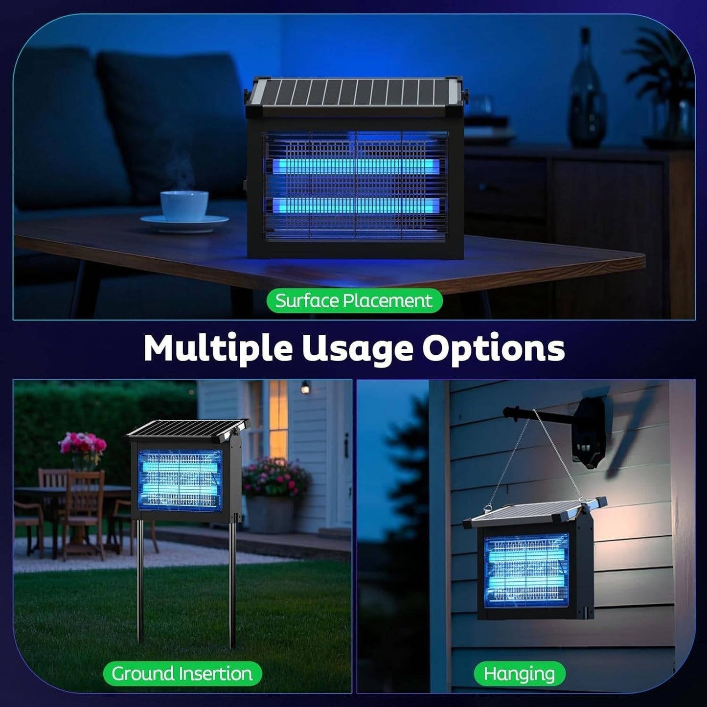 Solar Mosquito Trap | Mosquito Trap Covering 325 m² | Natural Safety for Outdoor Spaces