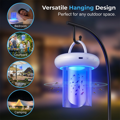 Trappola per Zanzare UV | Dispositivo Efficace con Luce 360° | Sicura per Famiglie e Animali 5