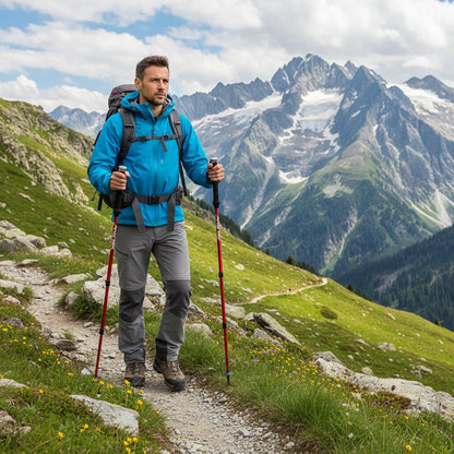 TrekPro | Folding Trekking Poles with Ergonomic Design | Lightweight and Compact for Safe Hiking