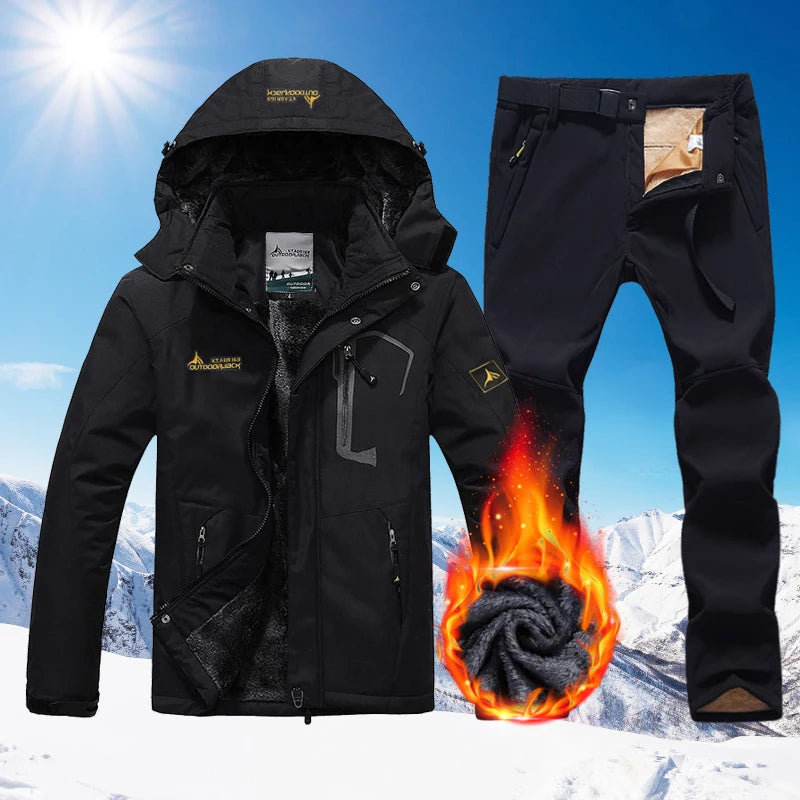 Men’s Ski Suit | Waterproof and Windproof Jacket and Pants for Comfort and Warmth