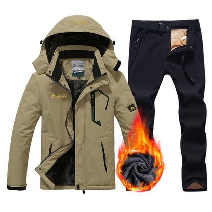Men’s Ski Suit | Waterproof and Windproof Jacket and Pants for Comfort and Warmth
