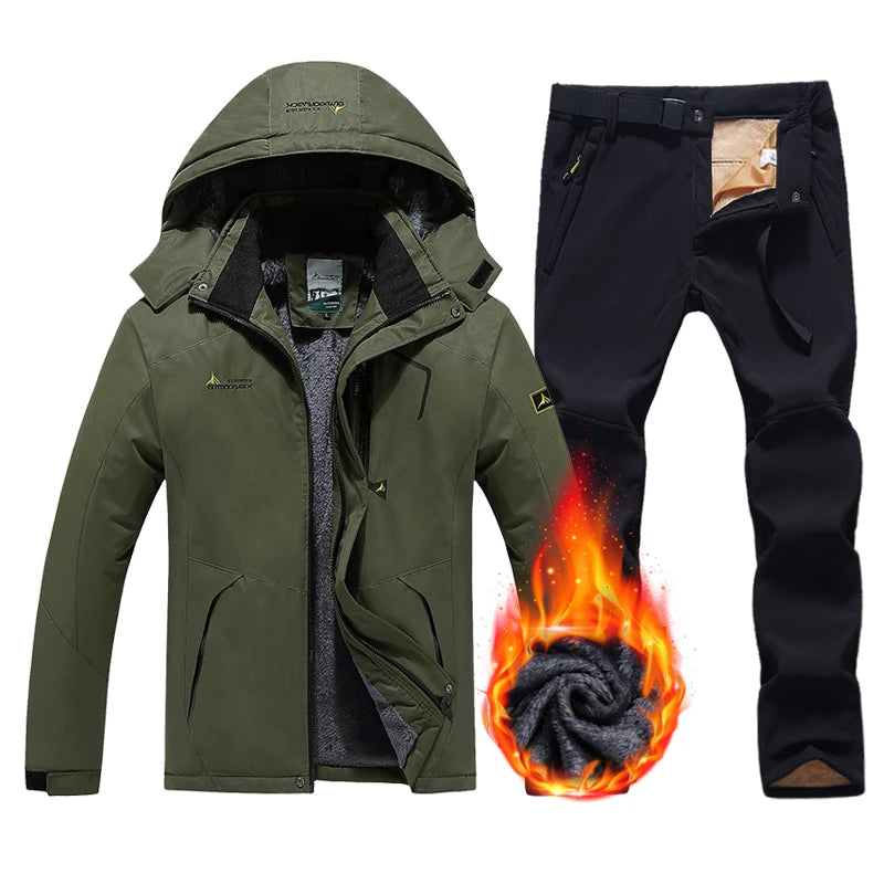 Men’s Ski Suit | Waterproof and Windproof Jacket and Pants for Comfort and Warmth