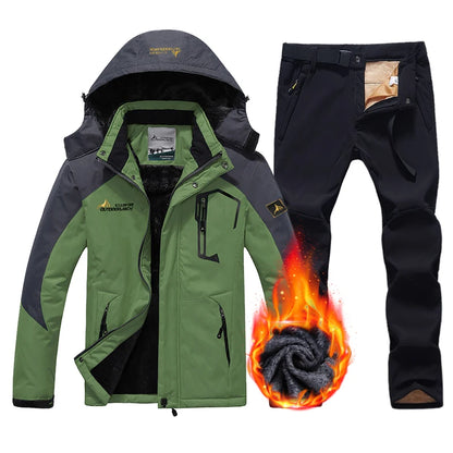 Men’s Ski Suit | Waterproof and Windproof Jacket and Pants for Comfort and Warmth