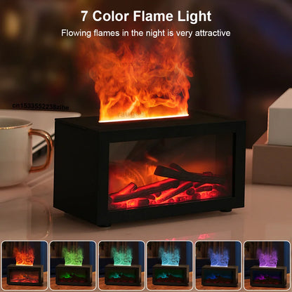 Umidificatore Ultrasuoni | Diffusore di Oli Essenziali con Effetto Fiamma | Atmosfera Rilassante per Casa e Ufficio 2