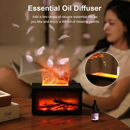 Umidificatore Ultrasuoni | Diffusore di Oli Essenziali con Effetto Fiamma | Atmosfera Rilassante per Casa e Ufficio 3