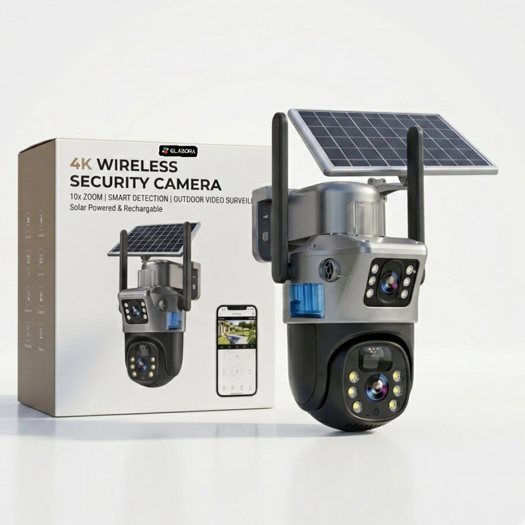 Telecamera di Sicurezza 4K Wireless con Zoom 10x e Rilevamento Intelligente | Videosorveglianza Esterna per Controllo Completo