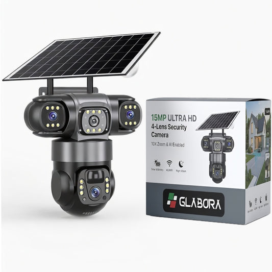 Telecamera di Sicurezza Esterno | 15MP con Zoom 10X e Tracciamento Automatico | Rilevamento Umano per Sorveglianza Efficace