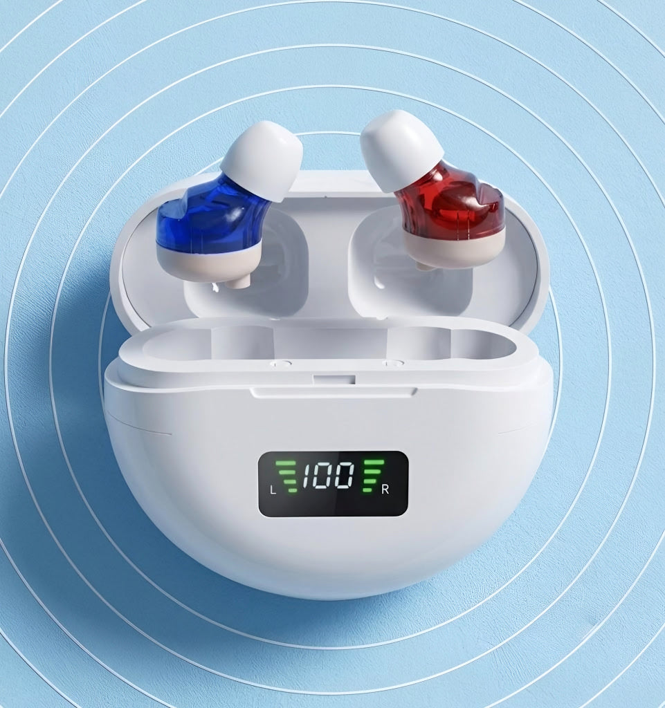 Rechargeable In-Ear Hearing Aids with Crystal Clear Sound | Invisible Design for Comfort and Discretion