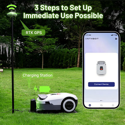 Refurbished Genie 600E AI Automatic Lawn Mower Robot | Up to 900-1000 m² | RTK + 4 Cameras | Reliable with Quality Control