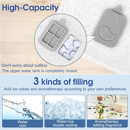 Portable Fan with Rechargeable Battery and Mist | Mini Quiet Fan for Summer Comfort