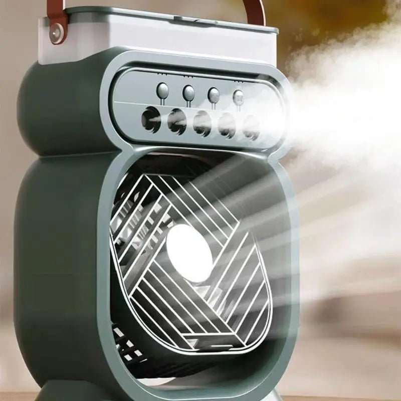 Portable Fan with LED Light | Compact and Quiet Design for Comfort on the Go