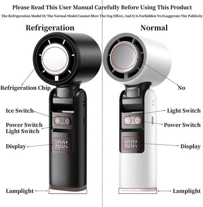 Powerful Portable Fan with Semiconductor Cooling | Mini Fan with LED Torch for Freshness and Comfort Anywhere