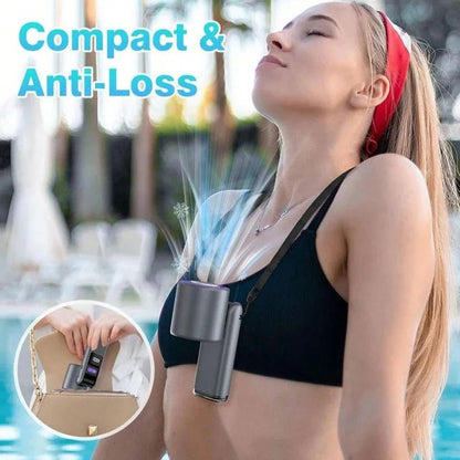 Powerful Portable Fan with Semiconductor Cooling | Mini Fan with LED Torch for Freshness and Comfort Anywhere