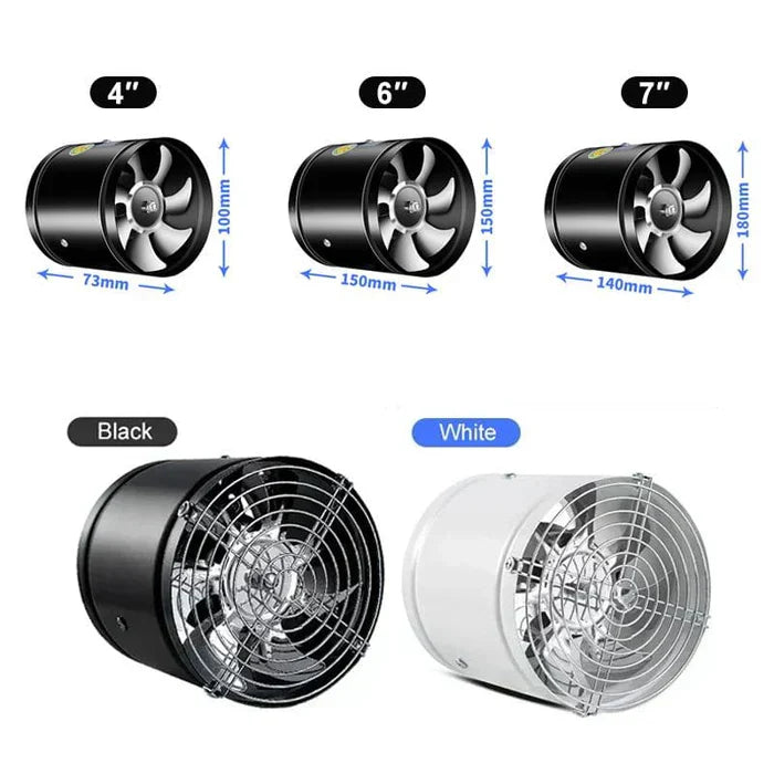 Silent Fan with Durable Design | Efficient Ventilation for Clean Air in Kitchens and Offices