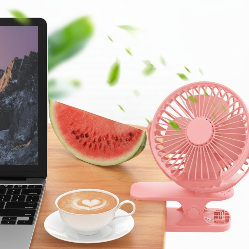 Compact Clip Fan with Strong Grip | Practical Solution for Cooling in Office and Home