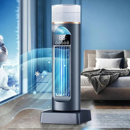 Blade-less Tower Fan with Mist and Remote Control | 6 Speeds for Optimal Comfort at Home and Office