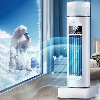 Blade-less Tower Fan with Mist and Remote Control | 6 Speeds for Optimal Comfort at Home and Office