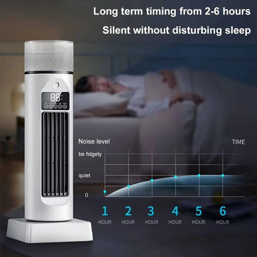Blade-less Tower Fan with Mist and Remote Control | 6 Speeds for Optimal Comfort at Home and Office
