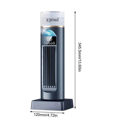 Blade-less Tower Fan with Mist and Remote Control | 6 Speeds for Optimal Comfort at Home and Office