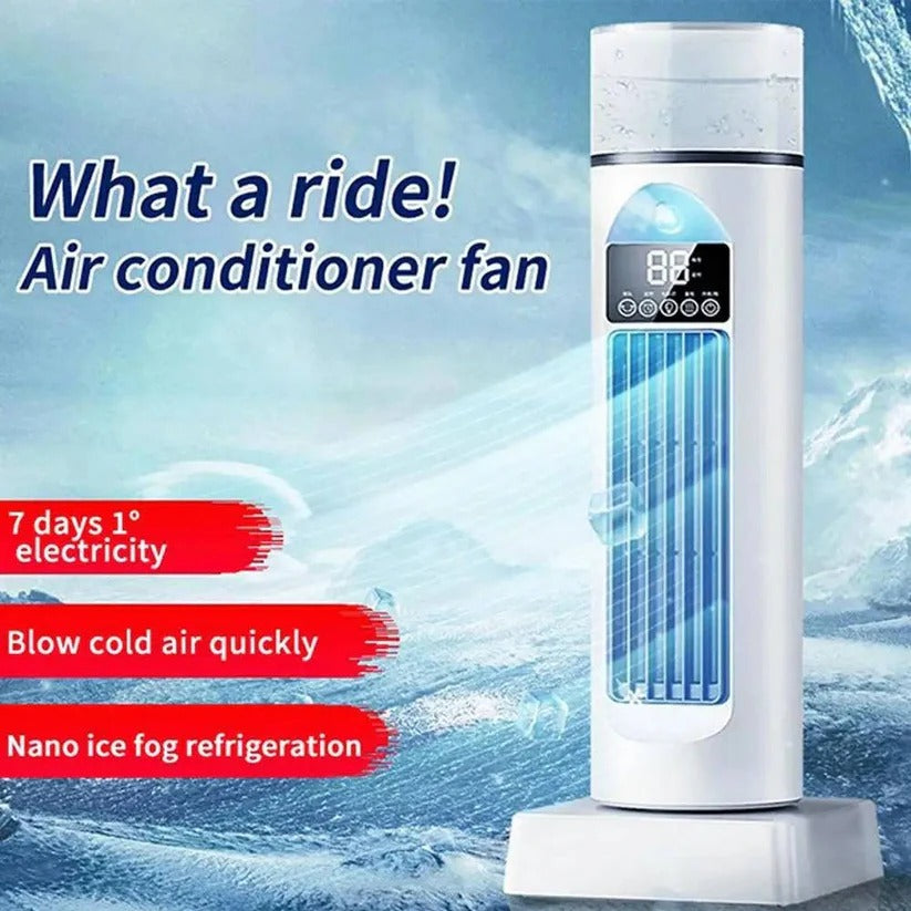 Blade-less Tower Fan with Mist and Remote Control | 6 Speeds for Optimal Comfort at Home and Office