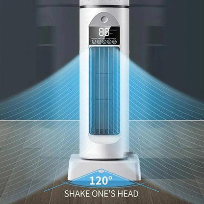 Blade-less Tower Fan with Mist and Remote Control | 6 Speeds for Optimal Comfort at Home and Office