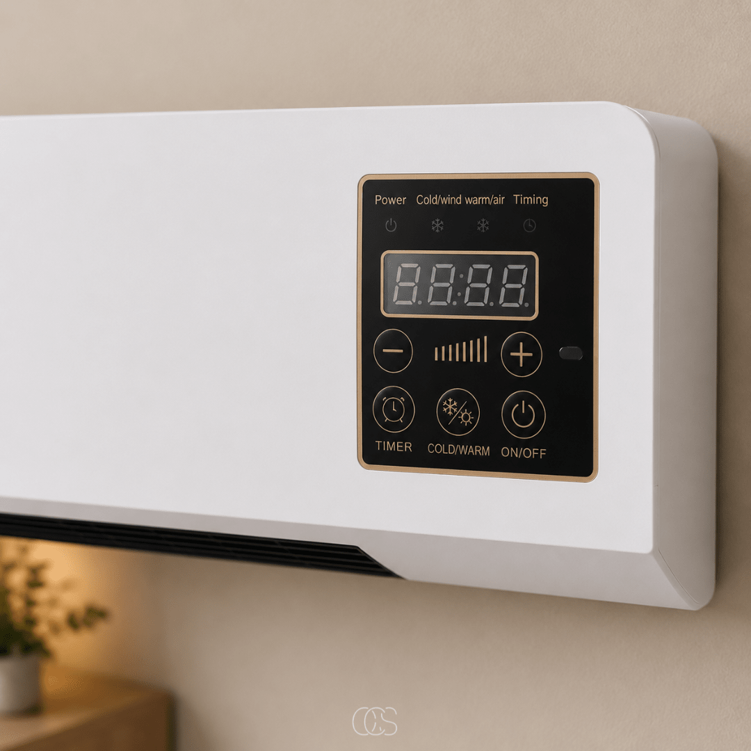 Ventilatore da Parete | Ventilatore Silenzioso con Riscaldamento e Telecomando | Comfort Estivo e Invernale per Ogni Ambiente 1
